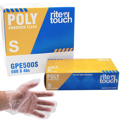 RITE TOUCH SMALL DISPOSABLE CLEAR GLOVE